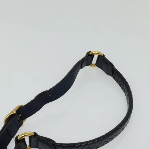 GUCCI Shoulder Bag Leather Blue Gold 338985 Auth 123404 - Picture 9 of 16